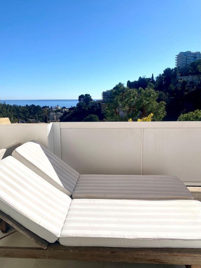 Appartement Luxe - 3 Pieces Avec Vue Mer, Piscine Et Tennis Ницца Экстерьер фото
