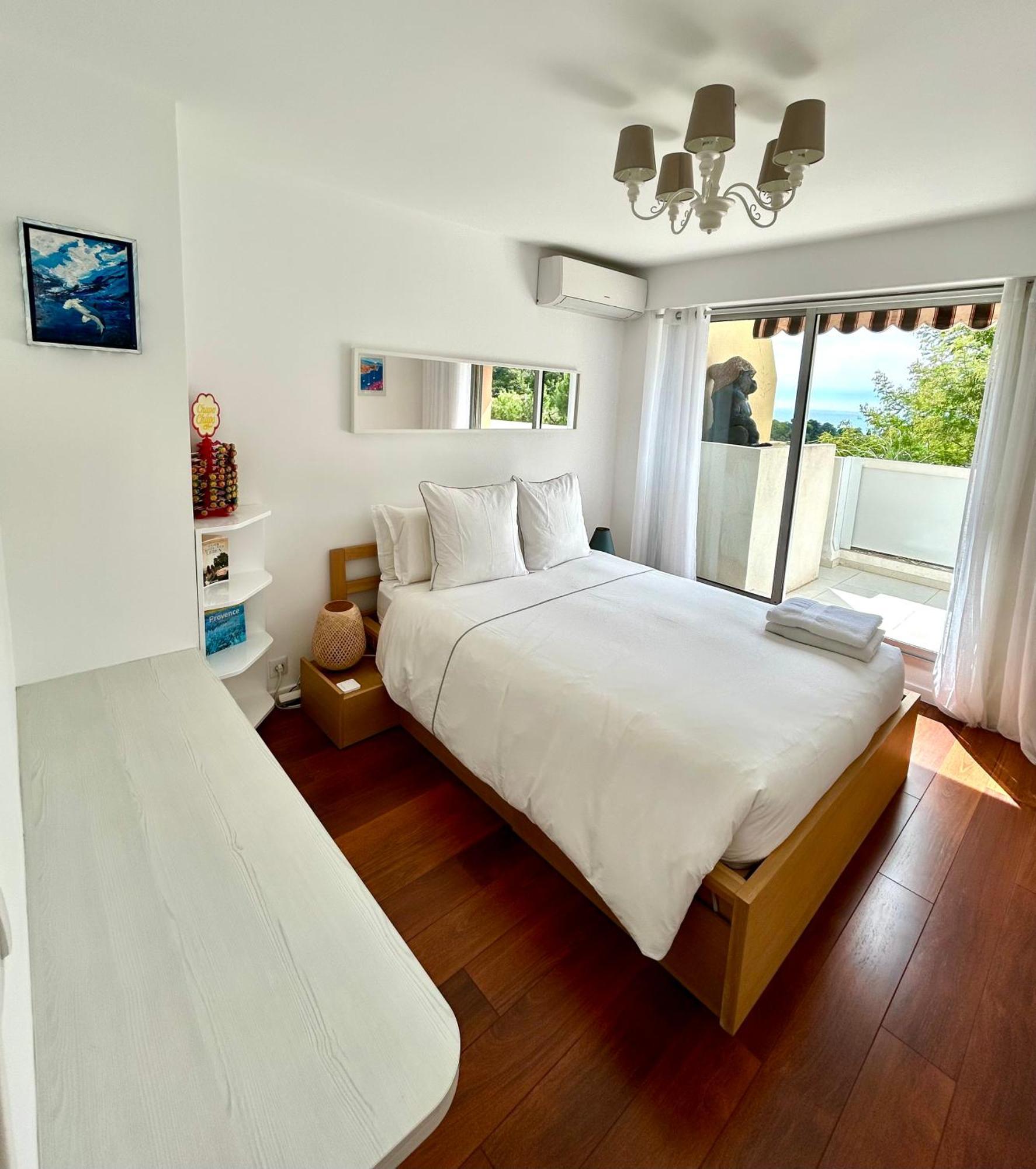 Appartement Luxe - 3 Pieces Avec Vue Mer, Piscine Et Tennis Ницца Экстерьер фото